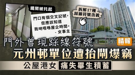 踩線記號|賊人踩線符號驚現香港屋苑！將軍澳厚德邨近50戶被畫符號 教你。